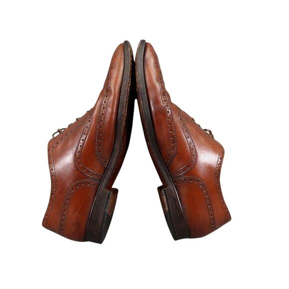 Hickey Freeman Shoes Mens 10 Oxford Dress Formal Wingtip Brogue Leather Classic main image 5